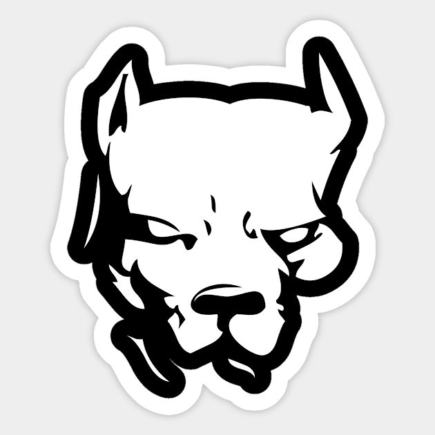 Pitbull Dog Dog Lover Gift Sticker by Shirtjaeger